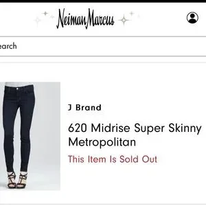 J Brand Jeans J Brand Metropolitan Super Skinny Jeans In